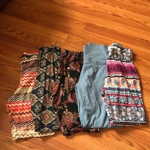 5 pairs of leggings